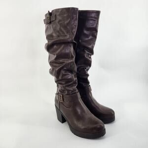 DREAM PAIRS Women's Size 9 Chunky Heel Knee High Boots
